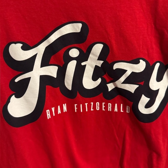 💥2 Tshirts, Ryan Fitzgerald Hockey Blue and Red Graphic T-Shirts - Picture 3 of 13